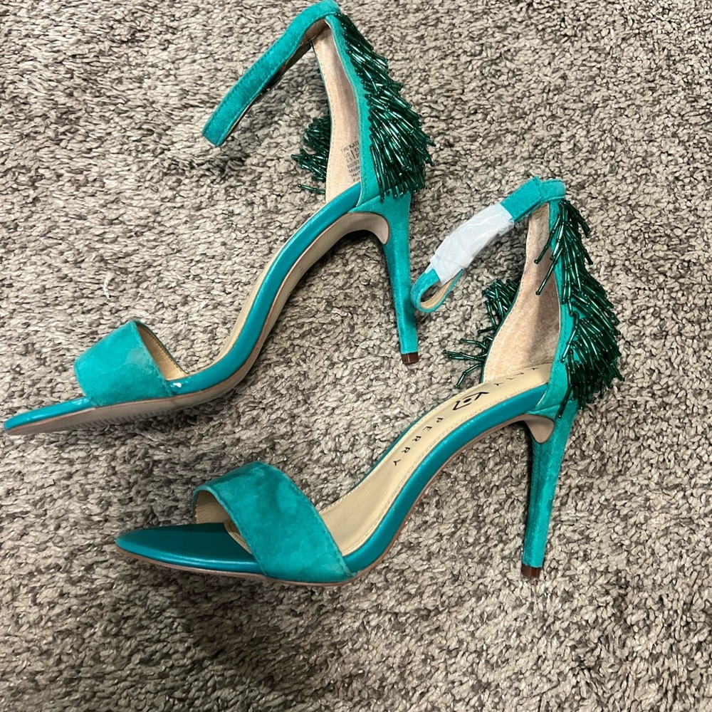 Elegant Green Stiletto Heels Katy Perry